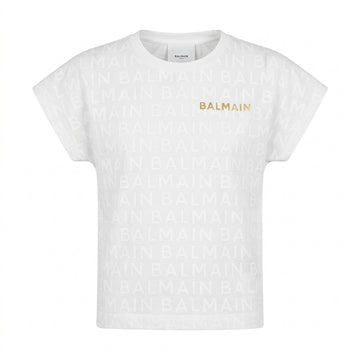 Balmain T-shirt featuring branding available at Lestyle Boutique Melbourne