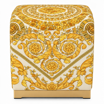 VERSACE OTTOMAN featuring ornate baroque floral print available at Lestyle Boutique Melbourne