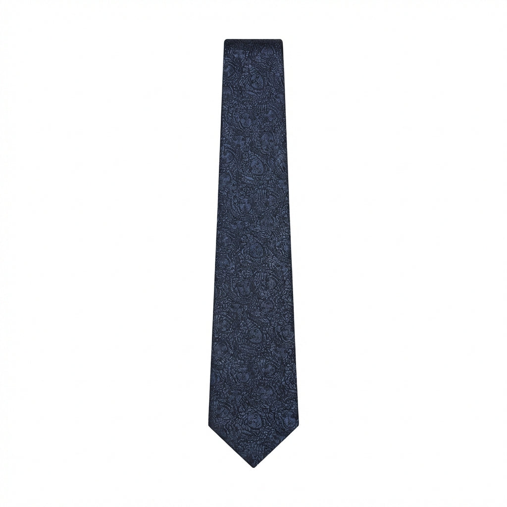 Versace men's tie in blue featuring intricate pattern available at Lestyle Boutique Melbourne