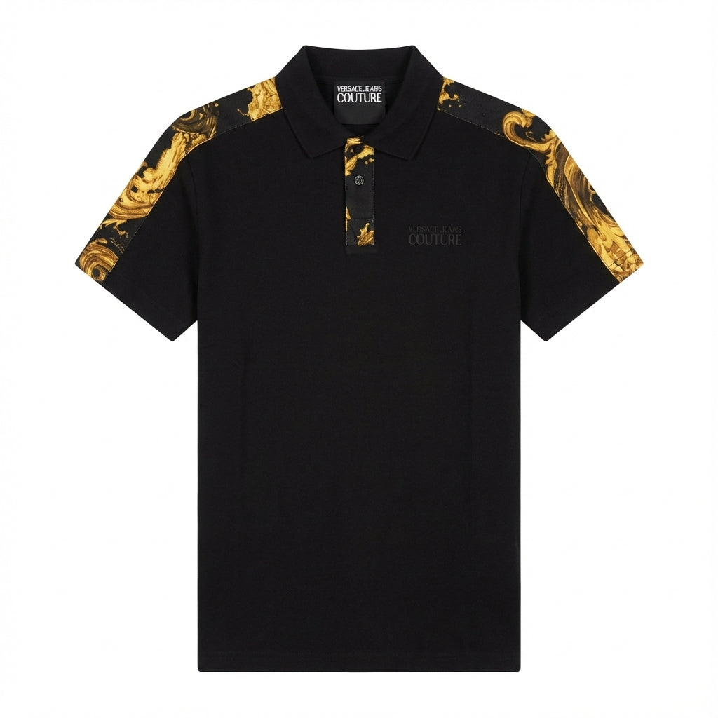 Versace Jeans Couture polo shirt featuring bold shoulder design available at Lestyle Boutique Melbourne
