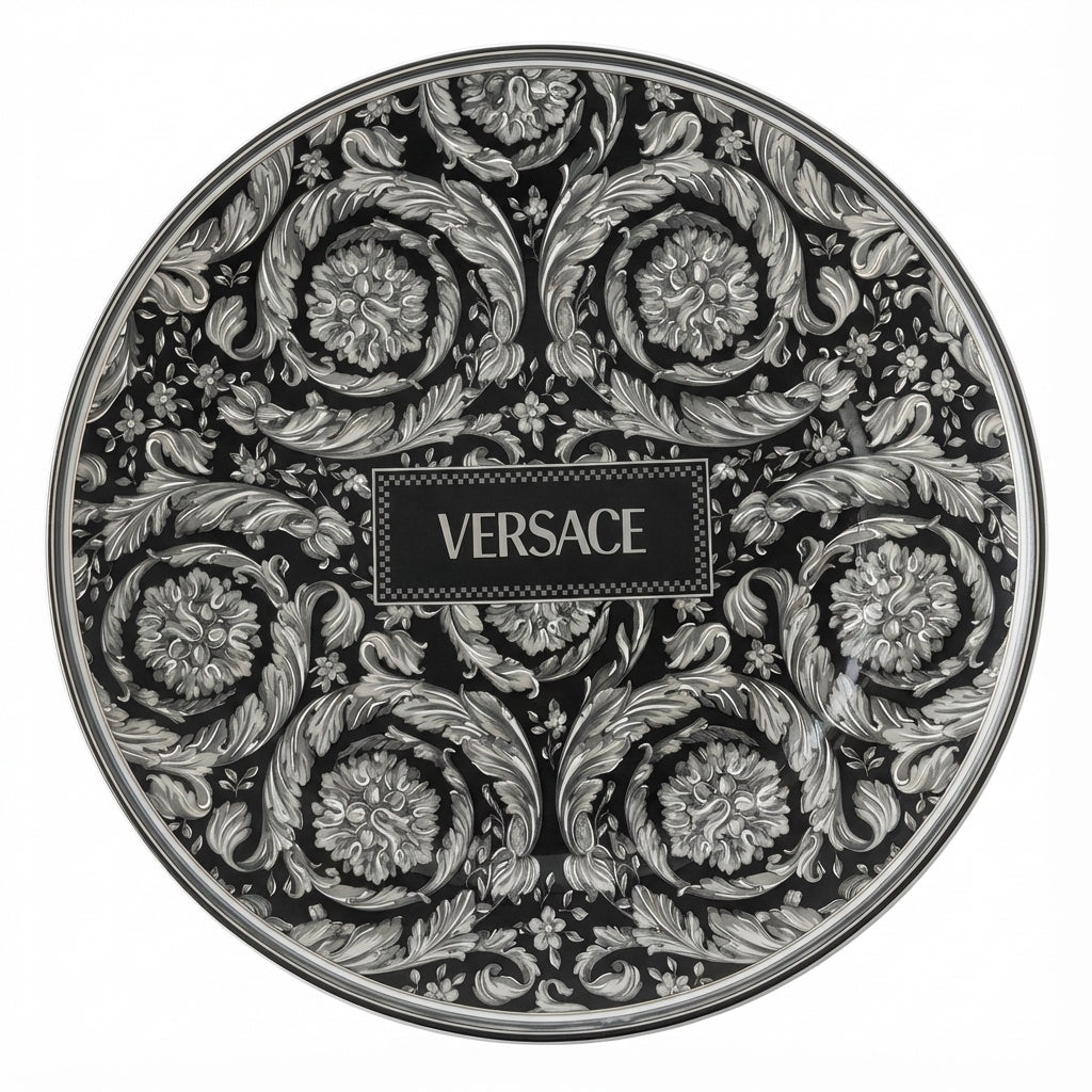 Versace Plate Barocco Haze featuring intricate Barocco design available at Lestyle Boutique Melbourne
