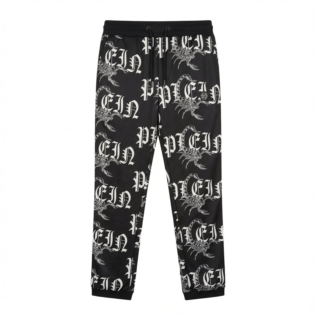 Philipp Plein men's pants featuring a bold graphic design available at Lestyle Boutique Melbourne