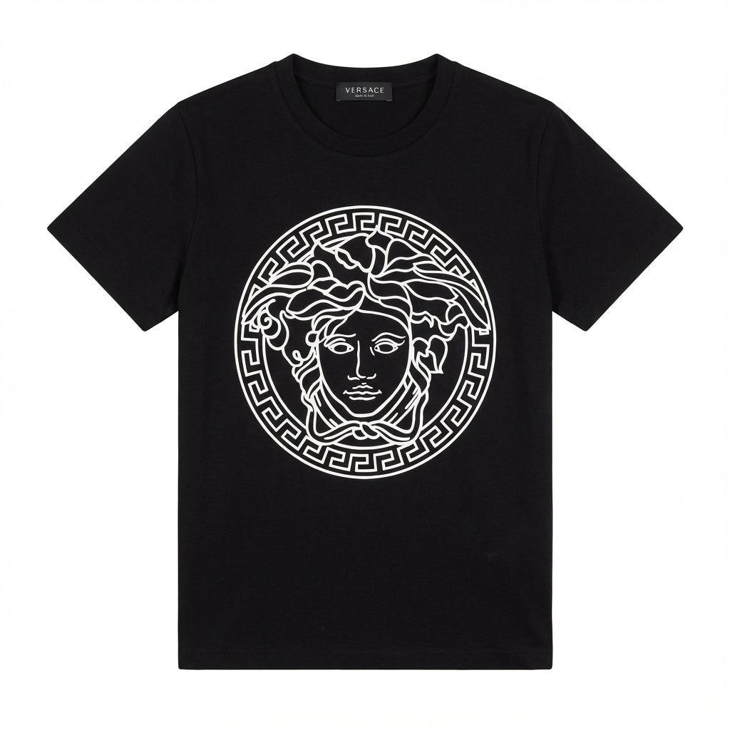 Versace T-shirt featuring Medusa logo available at Lestyle Boutique Melbourne