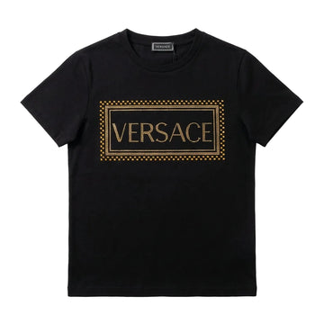 Versace T-Shirt featuring embellished logo available at Lestyle Boutique Melbourne