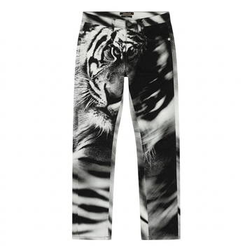 Roberto Cavalli jeans featuring a tiger print available at Lestyle Boutique Melbourne