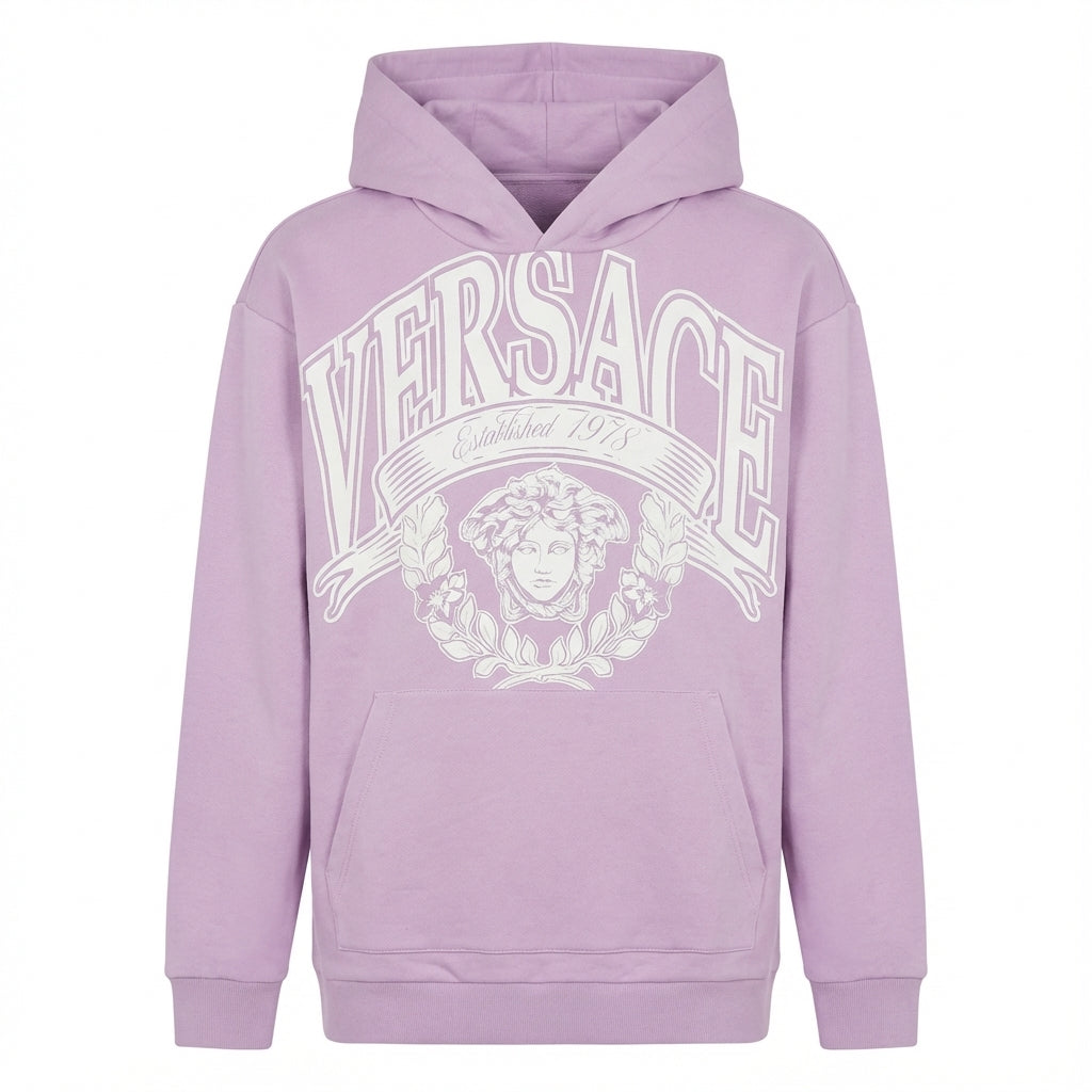 Versace hoodie featuring a graphic design with the Medusa head, available at Lestyle Boutique Melbourne
