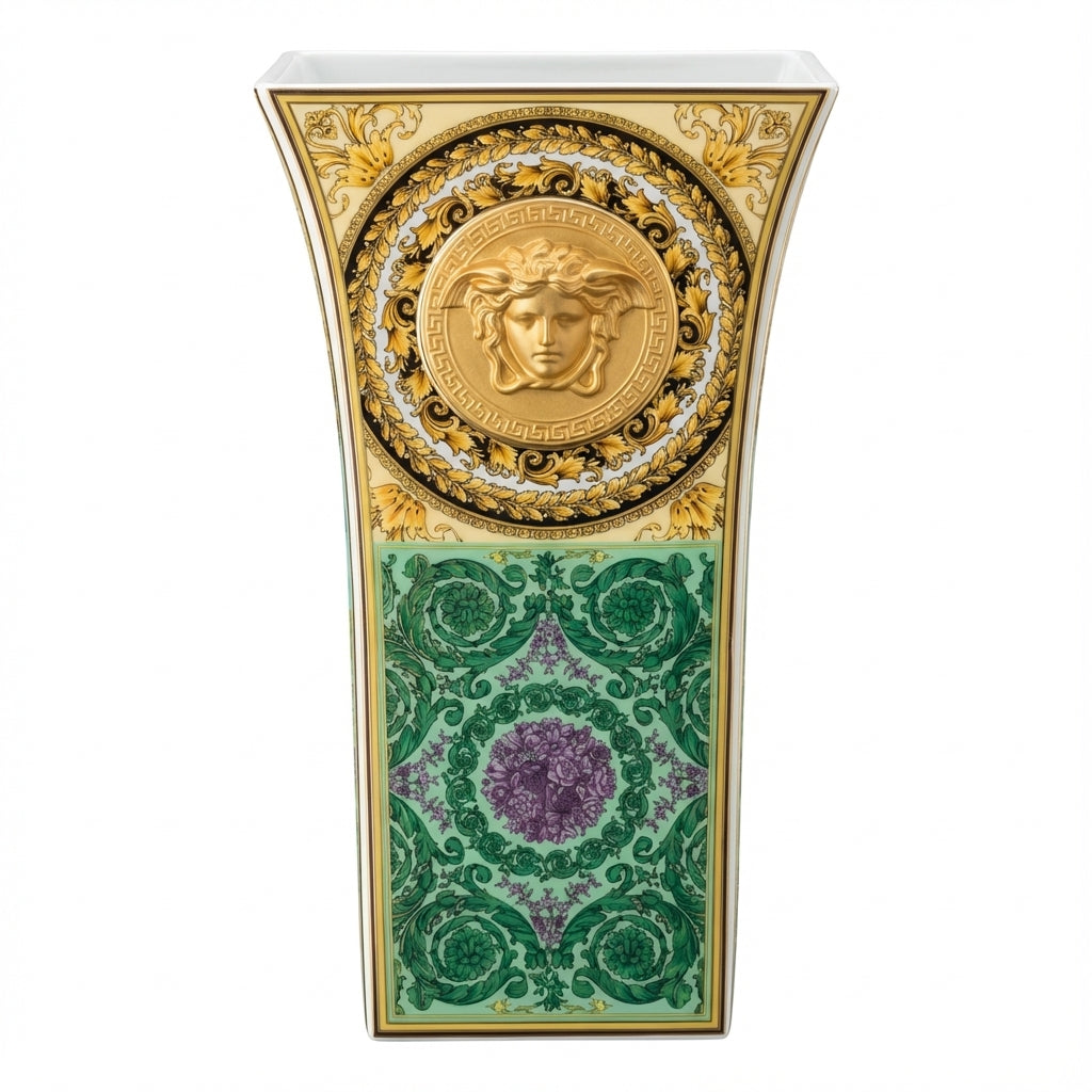 Versace Barocco mosaic vase featuring intricate design, available at Lestyle Boutique Melbourne