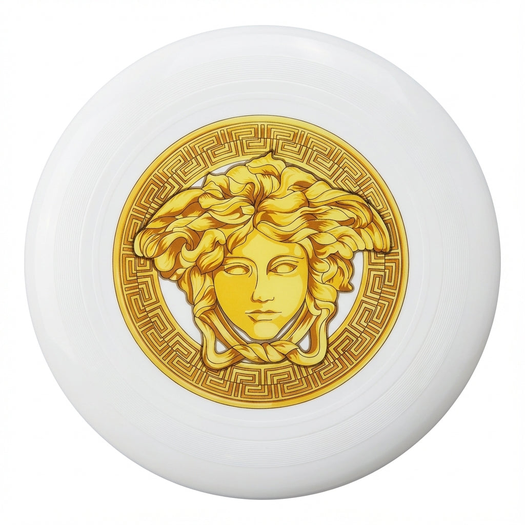 Versace frisbee featuring Medusa head print available at Lestyle Boutique Melbourne