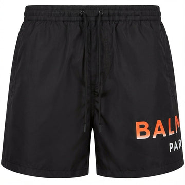 Balmain swimming shorts featuring bold logo available at Lestyle Boutique Melbourne