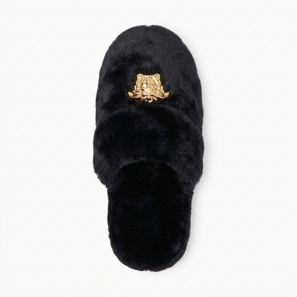 Versace slippers featuring a gold Medusa emblem available at Lestyle Boutique Melbourne