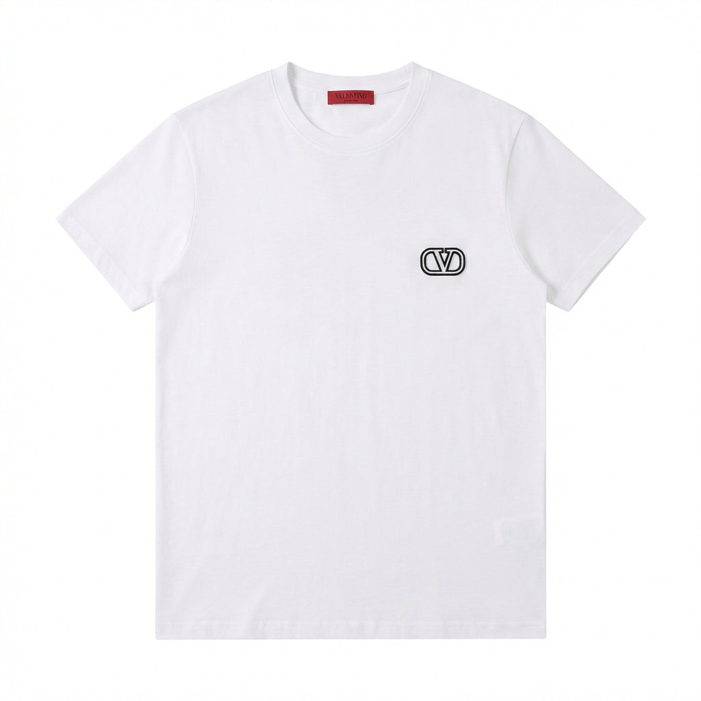 Valentino logo embroidered T-shirt available at Lestyle Boutique Melbourne