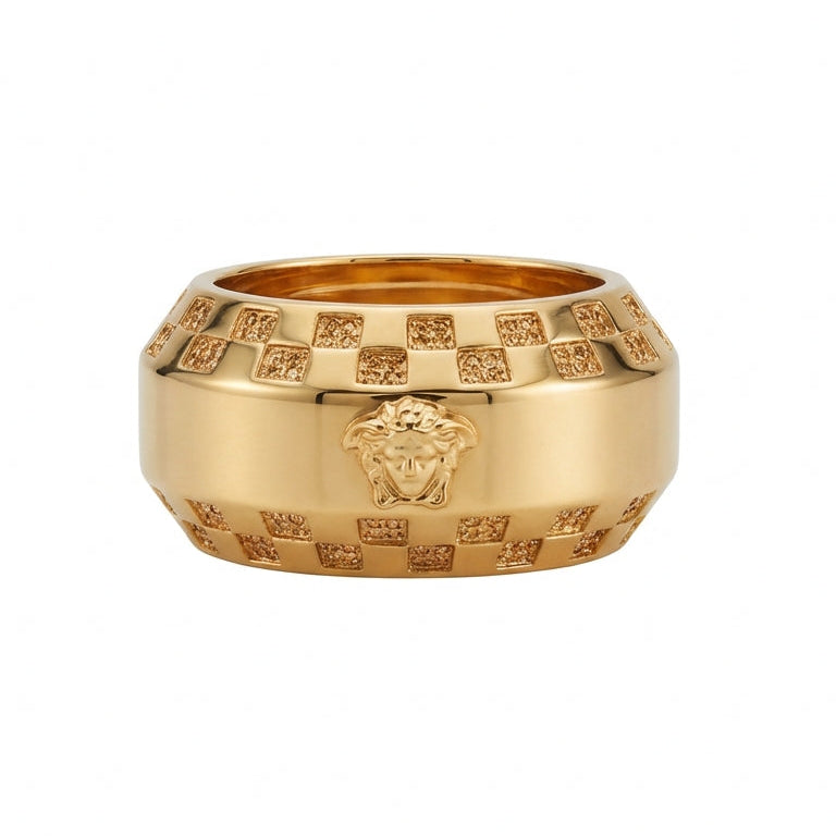 Versace ring featuring a bold design with embedded crystals available at Lestyle Boutique Melbourne