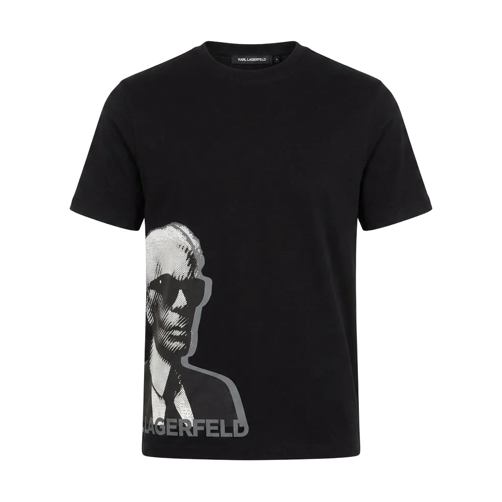 Karl Lagerfeld T-shirt featuring Karl Lagerfeld portrait available at Lestyle Boutique Melbourne