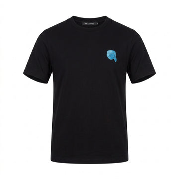 Karl Lagerfeld T-shirt featuring blue logo patch available at Lestyle Boutique Melbourne