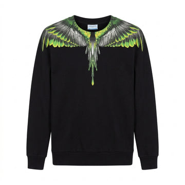 MARCELO BURLON sweatshirt featuring neon wing graphic available at Lestyle Boutique Melbourne