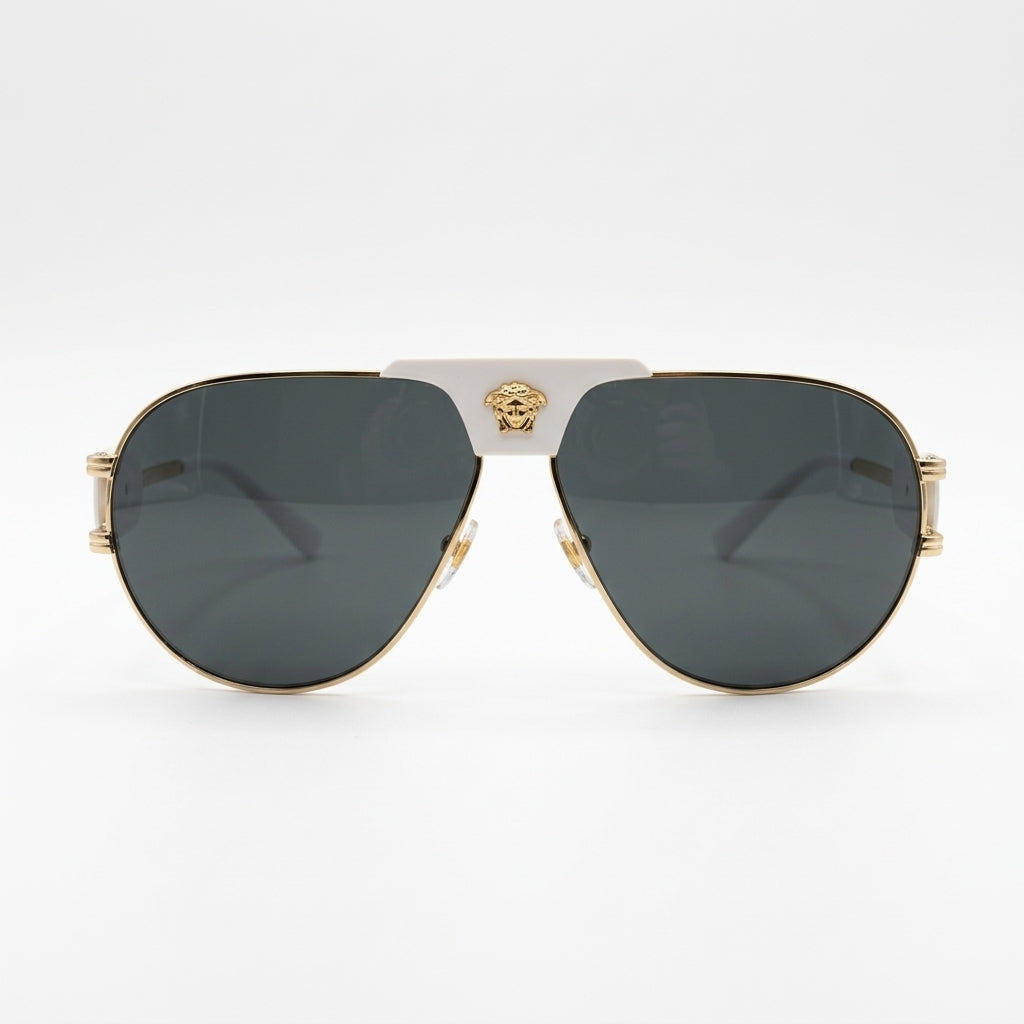 Versace sunglasses featuring gold medusa emblem available at Lestyle Boutique Melbourne