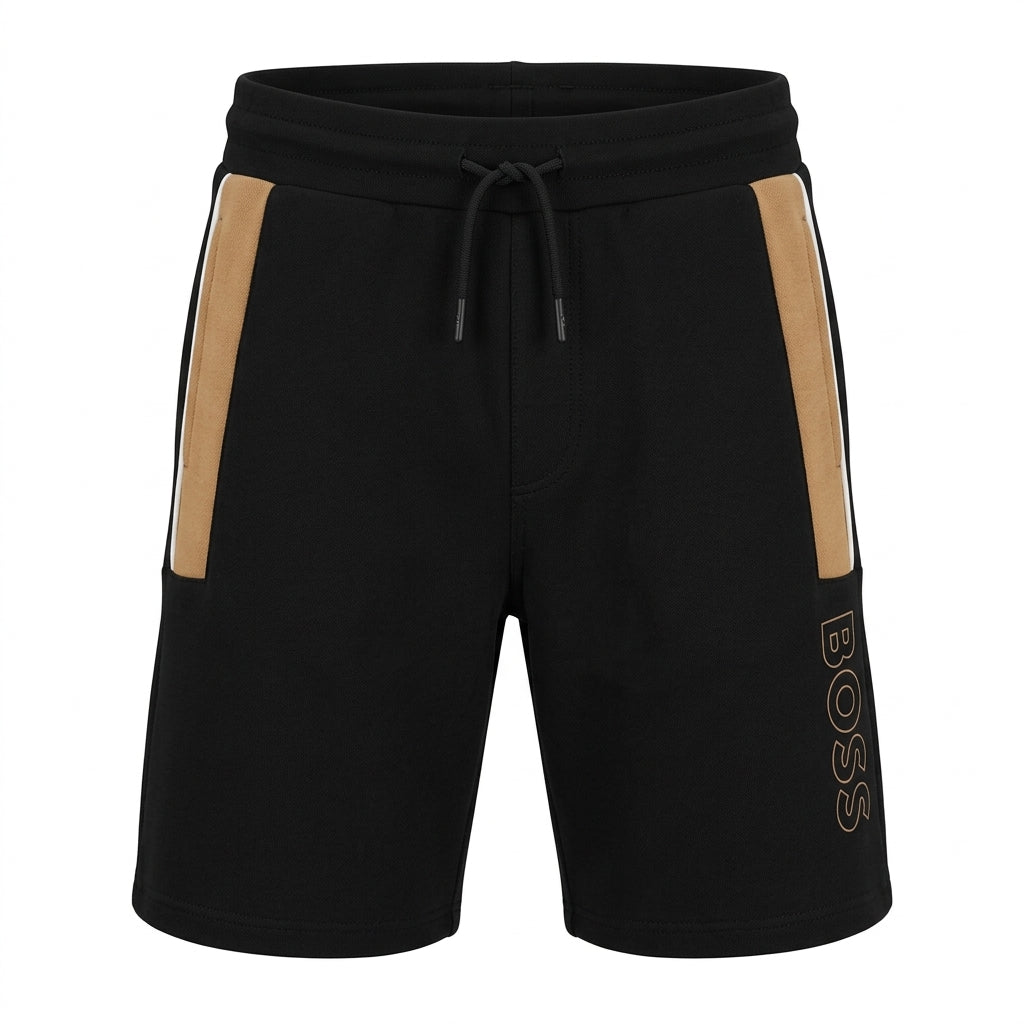 BOSS shorts featuring logo detail and contrast side stripe available at Lestyle Boutique Melbourne