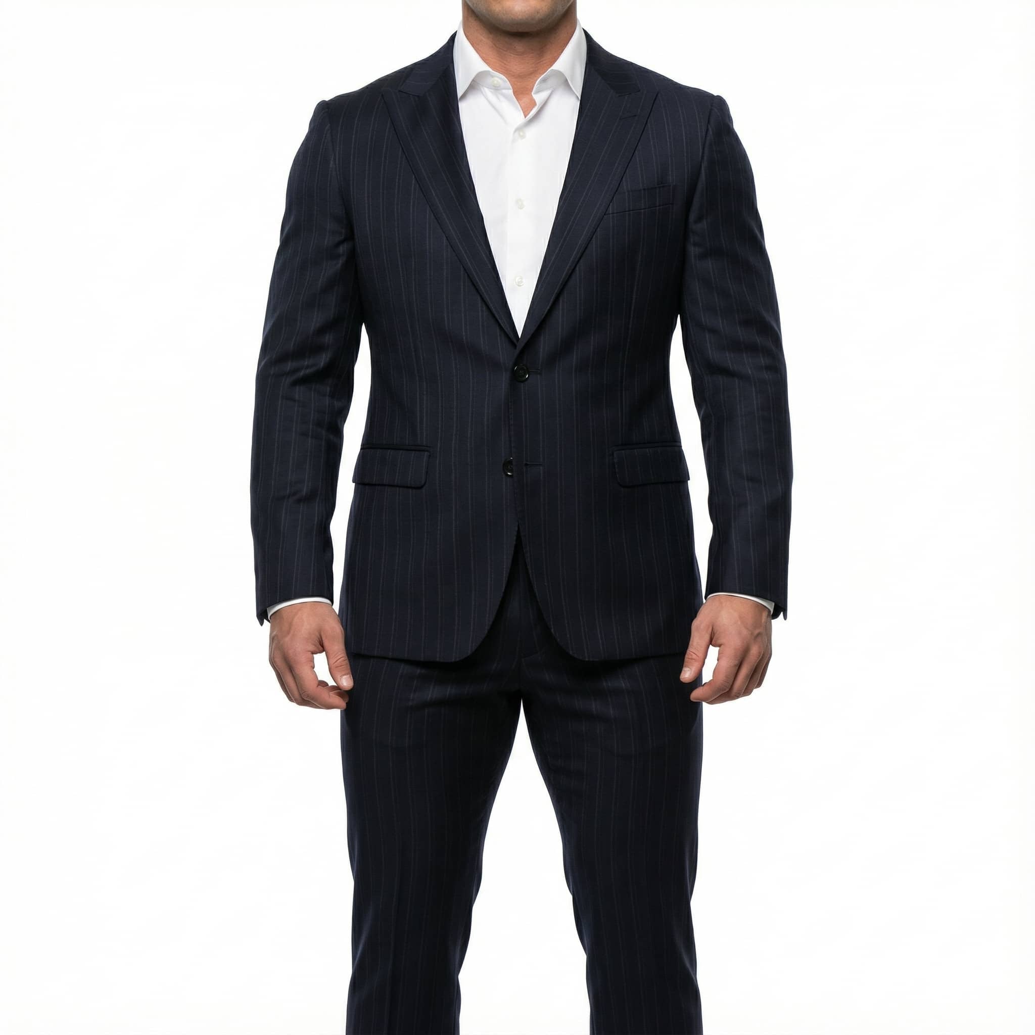 Dolce & Gabbana suit set featuring pinstripes available at Lestyle Boutique Melbourne