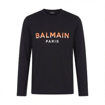 Balmain long sleeves t-shirt featuring logo print available at Lestyle Boutique Melbourne