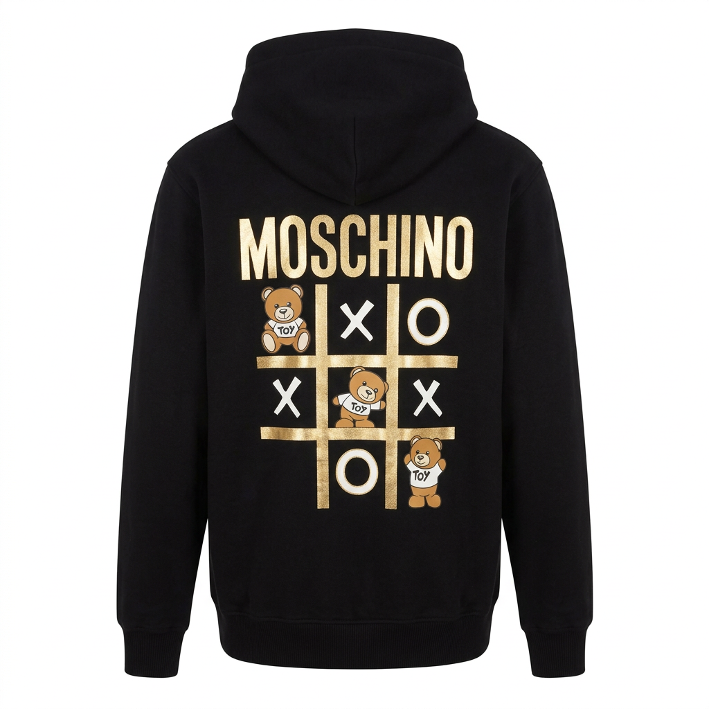 Moschino teddy bear hoodie featuring toy design available at Lestyle Boutique Melbourne