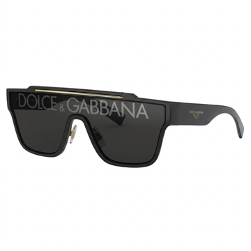 Dolce & Gabbana sunglasses with bold D-frame shape and gold-tone metal inlay, available at Lestyle Boutique Melbourne