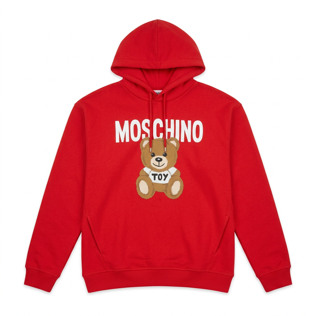 Moschino hoodie featuring teddy bear graphic available at Lestyle Boutique Melbourne