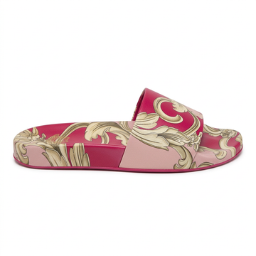 Versace slides featuring ornate design available at Lestyle Boutique Melbourne