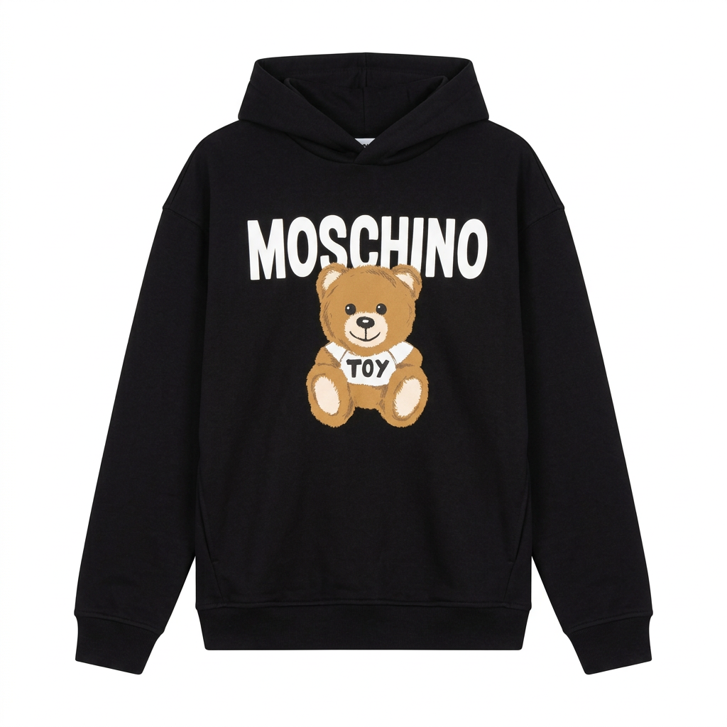 Moschino hoodie featuring teddy bear design available at Lestyle Boutique Melbourne