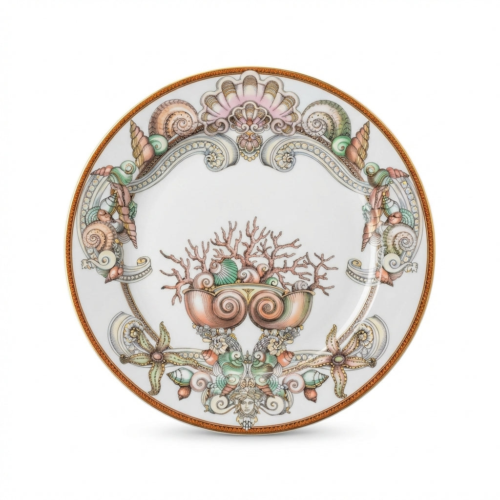 Versace 33cm plate featuring intricate decorative design available at Lestyle Boutique Melbourne