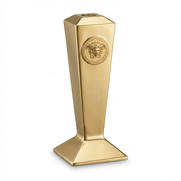 Versace candle holder featuring a gold Medusa logo available at Lestyle Boutique Melbourne
