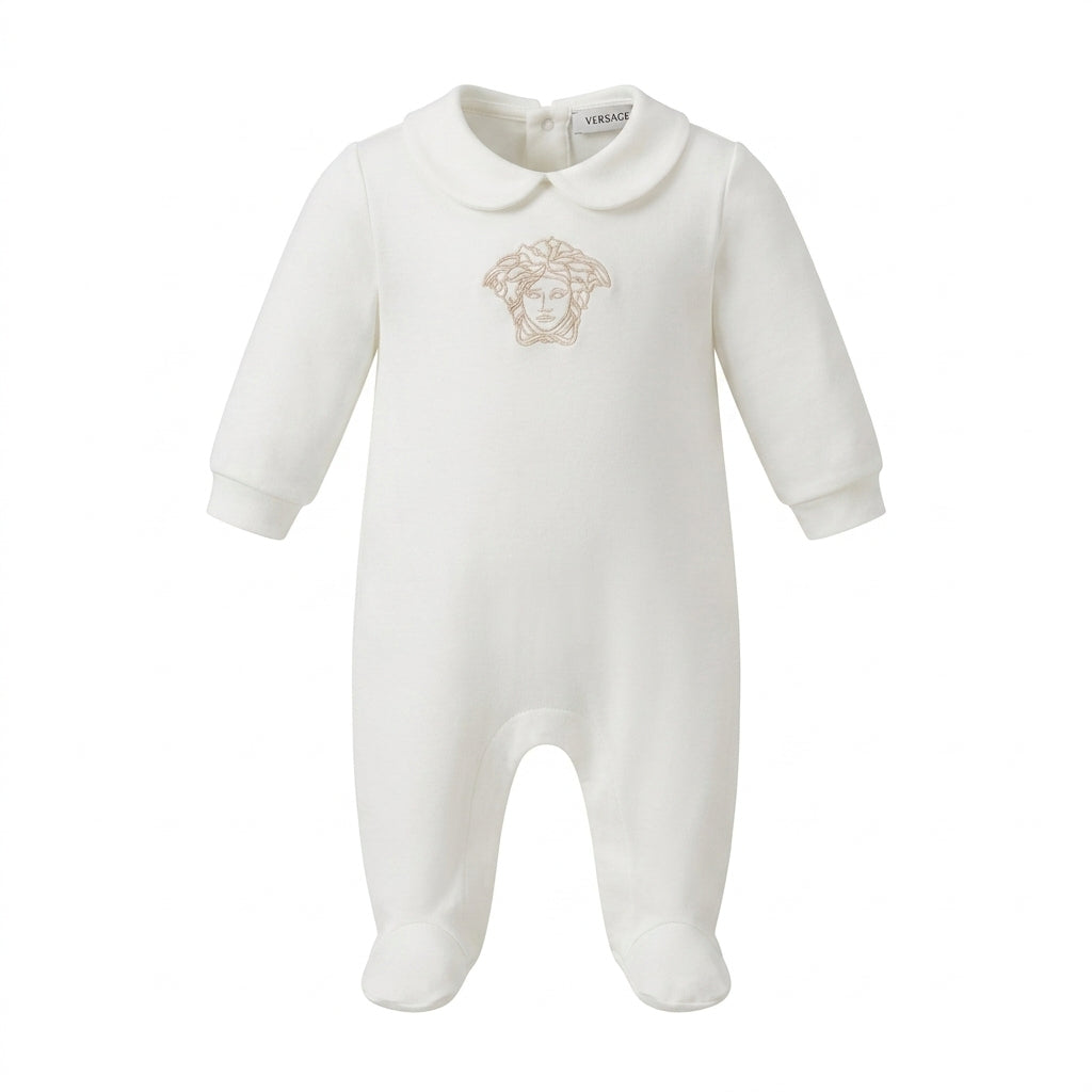 Versace KIDS romper set featuring Medusa logo available at Lestyle Boutique Melbourne