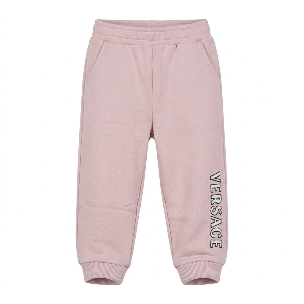 Versace kids pants featuring logo print available at Lestyle Boutique Melbourne