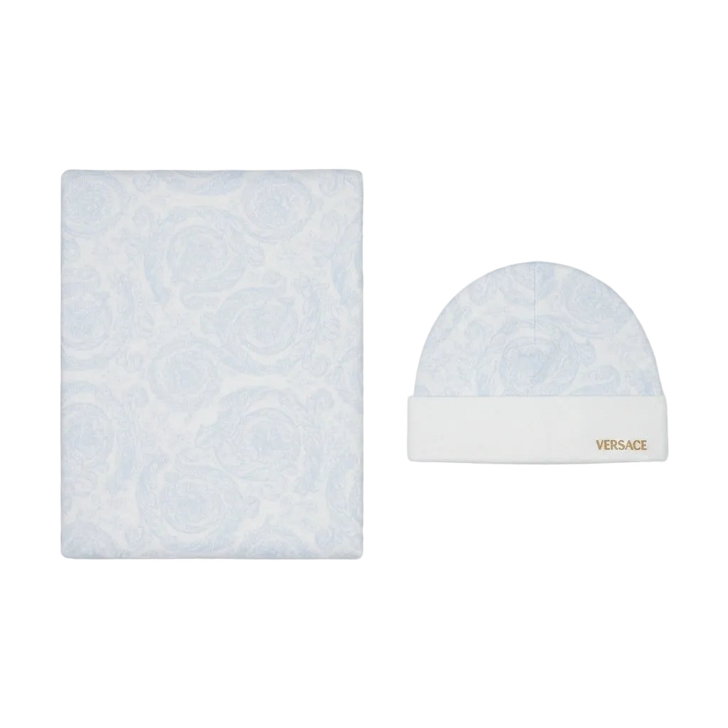 Versace kids gift set featuring a hat and jewelry, available at Lestyle Boutique Melbourne