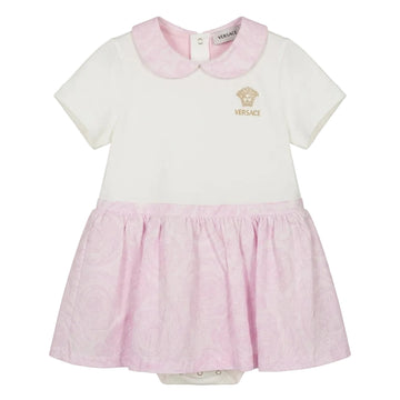 Versace kids dress featuring a pink collar available at Lestyle Boutique Melbourne