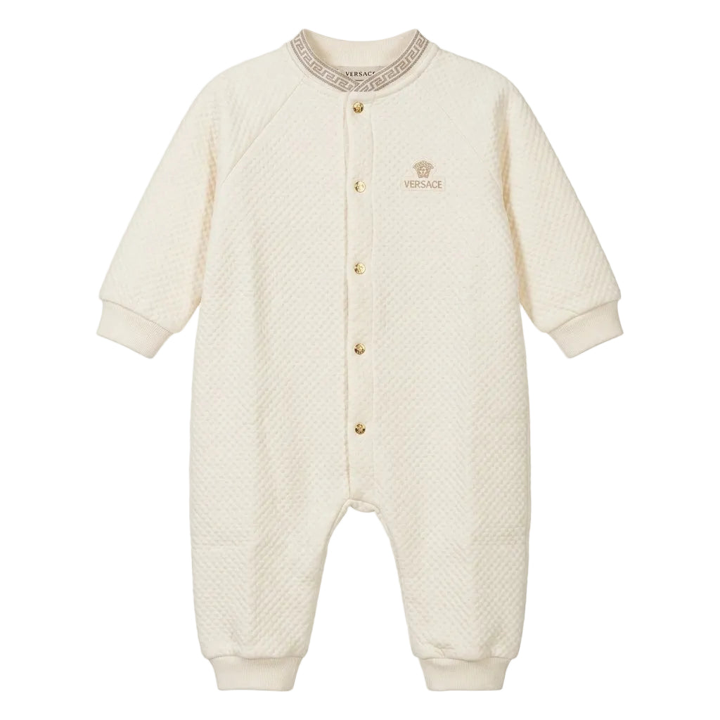 Versace baby romper featuring textured fabric available at Lestyle Boutique Melbourne