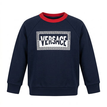 Versace kids sweatshirt featuring a bold logo available at Lestyle Boutique Melbourne