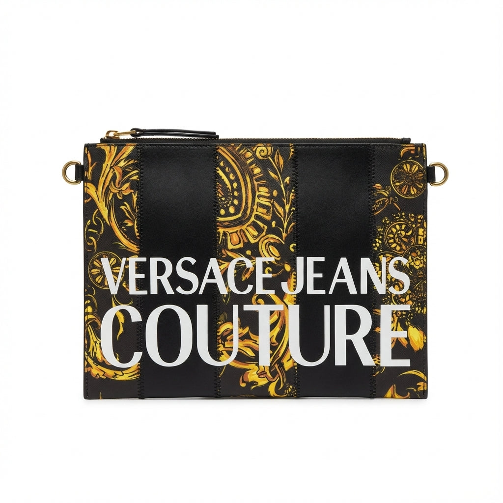 Versace Jeans Couture men's pouch featuring print design available at Lestyle Boutique Melbourne
