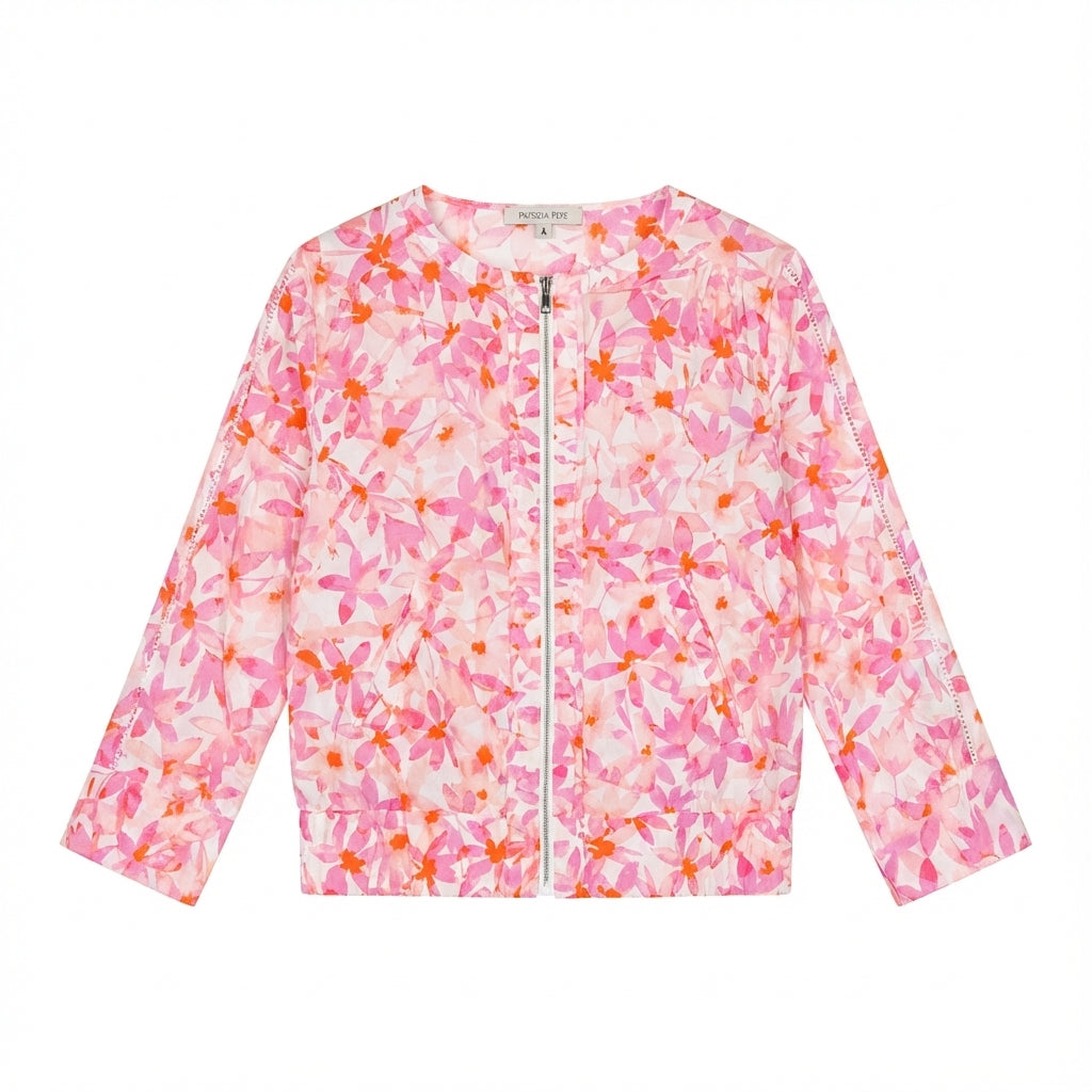 Patrizia Pepe jacket featuring floral pattern available at Lestyle Boutique Melbourne