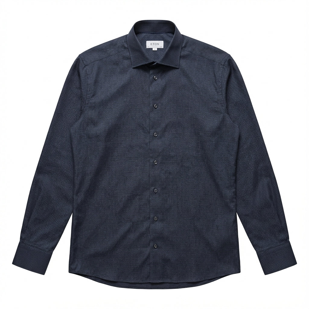 Eton shirt featuring a sleek black design available at Lestyle Boutique Melbourne