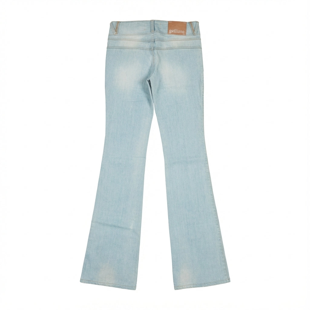 John Galliano jeans featuring frayed pockets available at Lestyle Boutique Melbourne