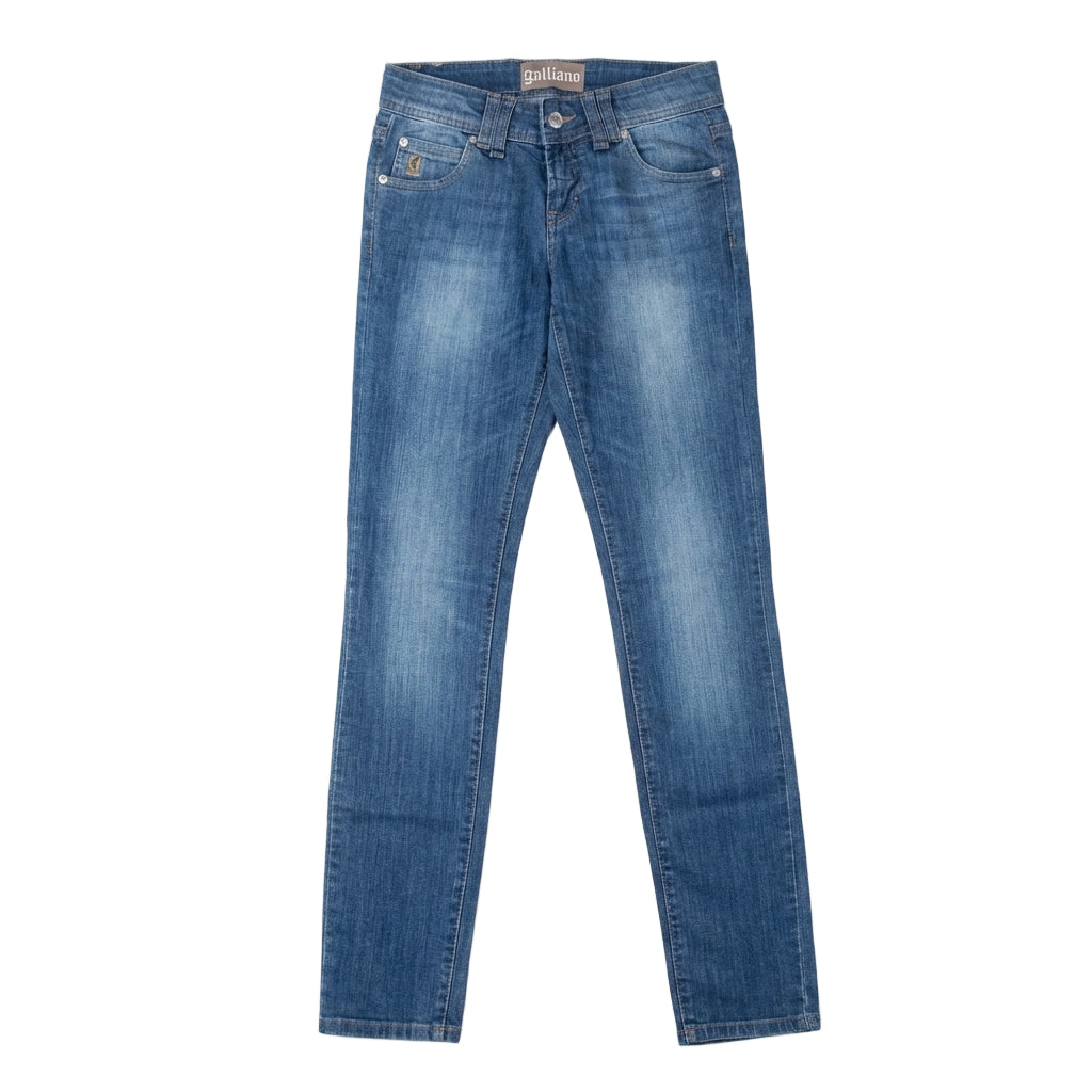 John Galliano jeans featuring classic five-pocket design available at Lestyle Boutique Melbourne