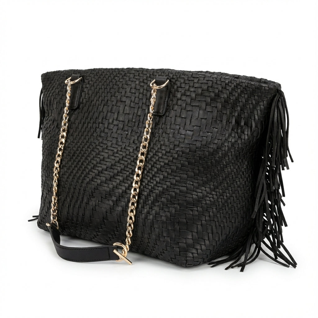 Patrizia Pepe bag featuring woven design available at Lestyle Boutique Melbourne