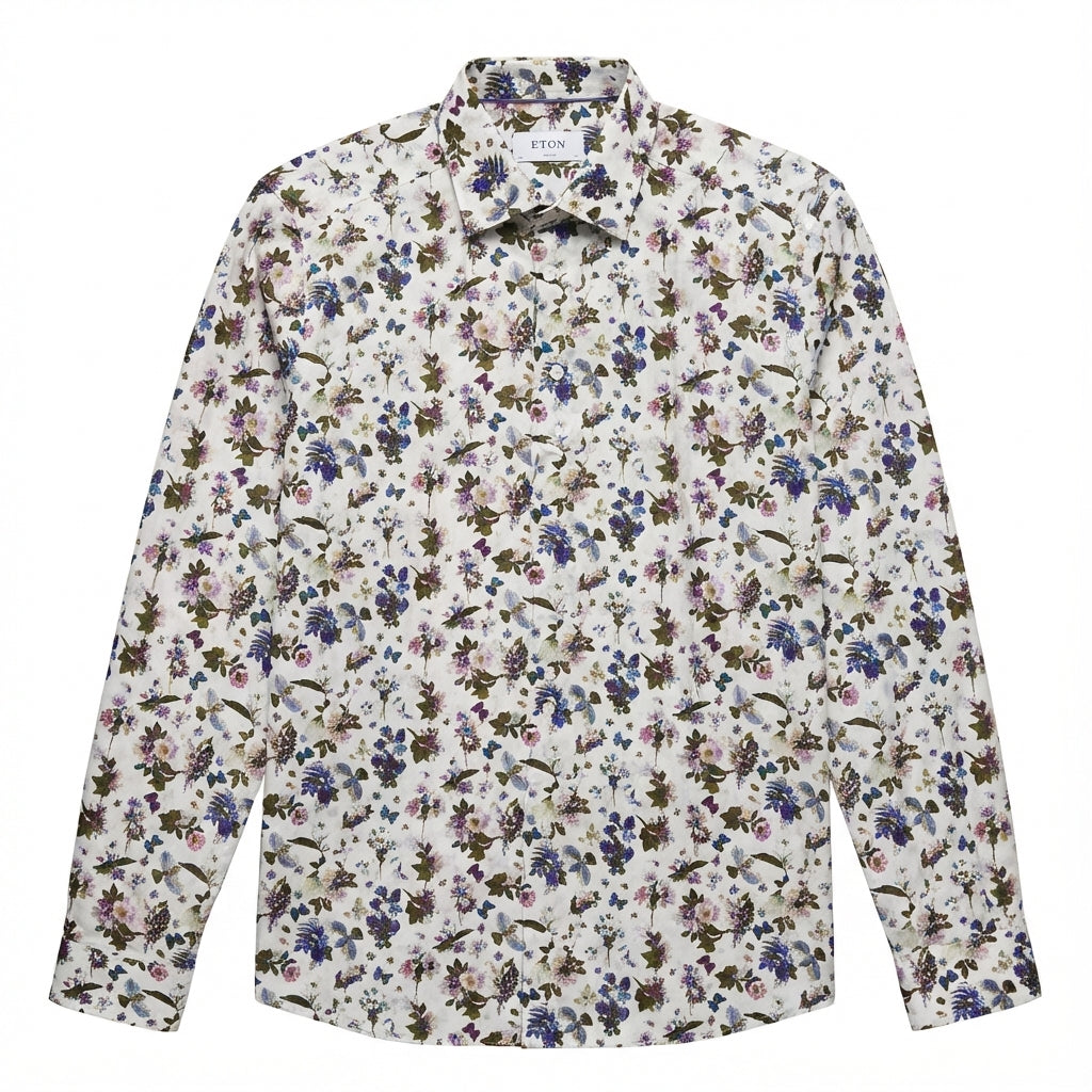 Eton shirt with floral print available at Lestyle Boutique Melbourne
