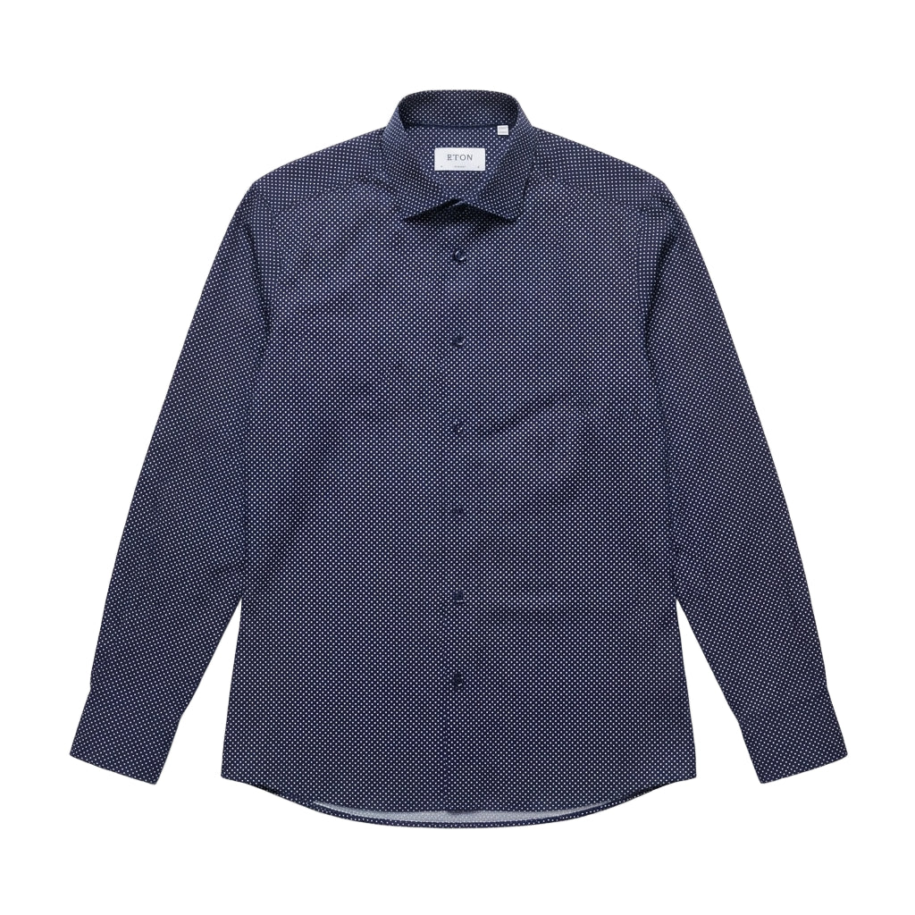 Eton shirt featuring a textured pattern available at Lestyle Boutique Melbourne