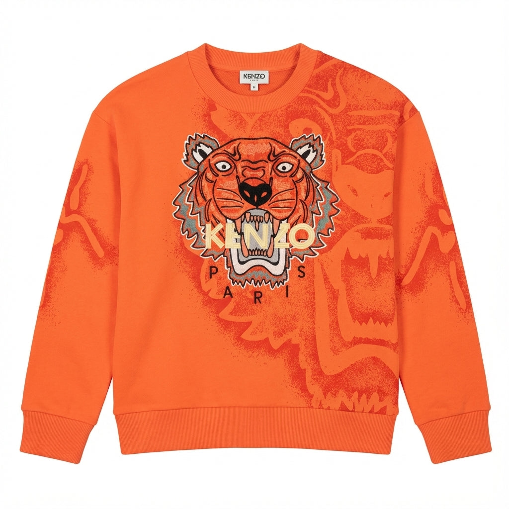 Kenzo Kids sweatshirt featuring a lion head graphic available at Lestyle Boutique Melbourne