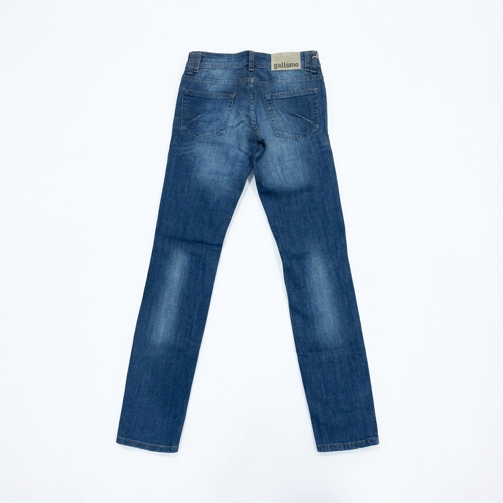 John Galliano jeans featuring classic five-pocket design available at Lestyle Boutique Melbourne