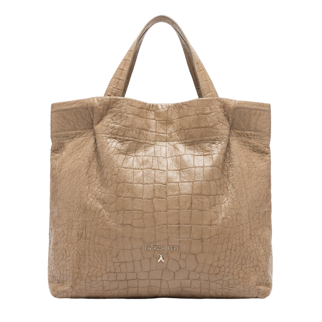 Patrizia Pepe bag featuring croc-embossed leather available at Lestyle Boutique Melbourne