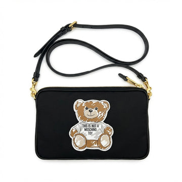 Moschino shoulder bag featuring teddy bear graphic available at Lestyle Boutique Melbourne