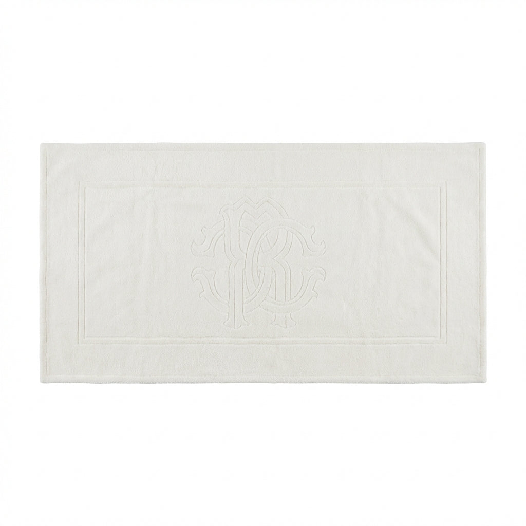 Roberto Cavalli bath mat featuring embossed design available at Lestyle Boutique Melbourne
