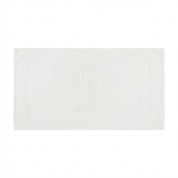 Roberto Cavalli bath mat featuring embroidered logo available at Lestyle Boutique Melbourne
